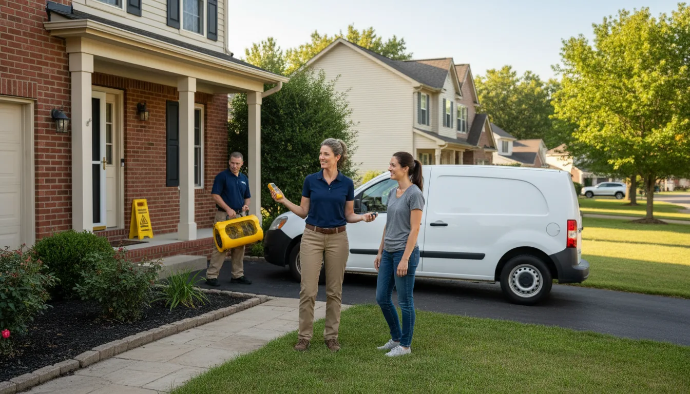Residential water damage restoration in Drexel, NC